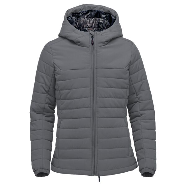 Women’s Nautilus quilted hooded jacket Thumbnail