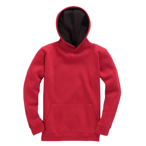 Premium kids contrast hoodie Thumbnail
