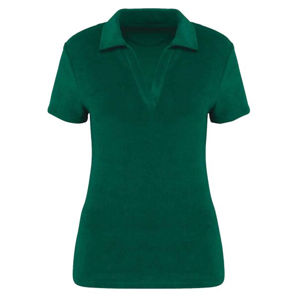 Native Spirit Ladies Terry Towel Polo Shirt Thumbnail