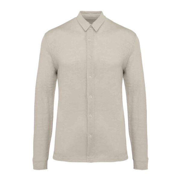 Spasso Long Sleeve Linen Shirt Thumbnail